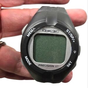 Reebok Precision XT Digital Watch Black Resin Alarm Chrono Calendar